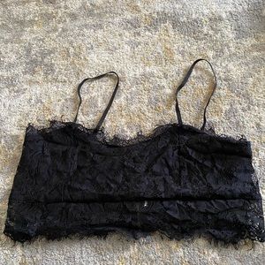 Black lace bralette